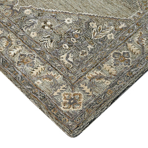 AMER Rugs Vestige Kersey VES-11 Hand-Tufted Handmade New Zealand Wool Transitional Oriental Rug Brown 3'6" x 5'6"