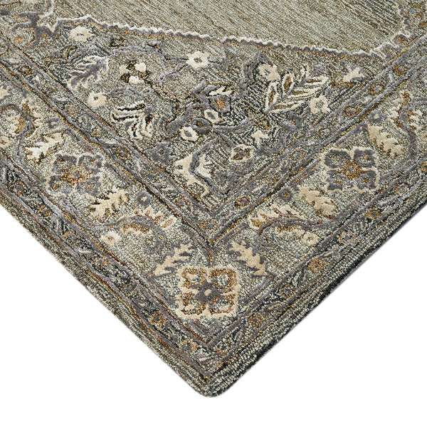 AMER Rugs Vestige Kersey VES-11 Hand-Tufted Handmade New Zealand Wool Transitional Oriental Rug Brown 3'6" x 5'6"