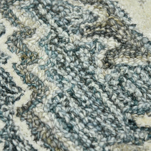 Amer Rugs Vestige Farmhouse Hand-tufted Oriental Area Rug In Luxurious New Zealand Wool For Elegant Spaces Steel Blue Wool, Viscose Ves20203