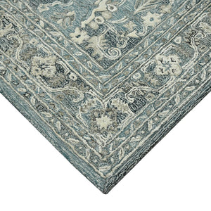 AMER Rugs Vestige Jericha VES-2 Hand-Tufted Handmade New Zealand Wool Transitional Oriental Rug Blue 3'6" x 5'6"