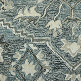 AMER Rugs Vestige Jericha VES-2 Hand-Tufted Handmade New Zealand Wool Transitional Oriental Rug Blue 3'6" x 5'6"