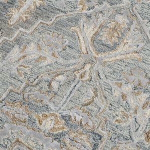 Amer Rugs Vestige Farmhouse Hand-tufted Oriental Area Rug In Luxurious New Zealand Wool For Elegant Spaces Denim Wool, Viscose Ves320576