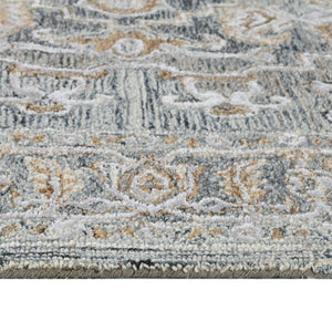 Amer Rugs Vestige Farmhouse Hand-tufted Oriental Area Rug In Luxurious New Zealand Wool For Elegant Spaces Denim Wool, Viscose Ves320576