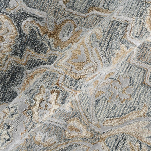 Amer Rugs Vestige Farmhouse Hand-tufted Oriental Area Rug In Luxurious New Zealand Wool For Elegant Spaces Denim Wool, Viscose Ves320576