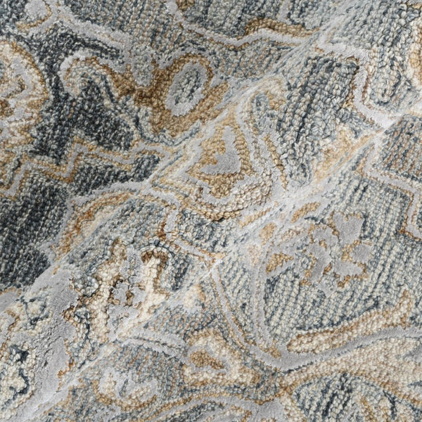 Amer Rugs Vestige Farmhouse Hand-tufted Oriental Area Rug In Luxurious New Zealand Wool For Elegant Spaces Denim Wool, Viscose Ves320576