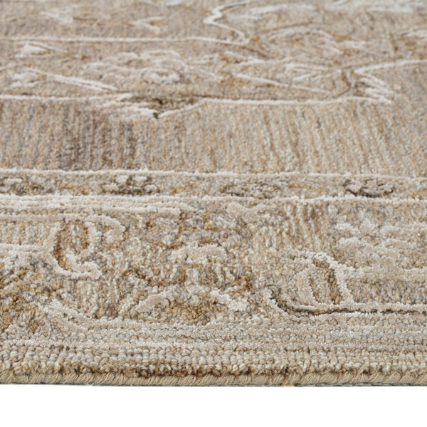 Amer Rugs Vestige Farmhouse Hand-tufted Oriental Area Rug In Luxurious New Zealand Wool For Elegant Spaces Camel Wool, Viscose Ves350576