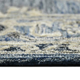 AMER Rugs Vestige Nucia VES-6 Hand-Tufted Handmade New Zealand Wool Transitional Oriental Rug Blue/Taupe 3'6" x 5'6"