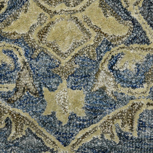 AMER Rugs Vestige Nucia VES-6 Hand-Tufted Handmade New Zealand Wool Transitional Oriental Rug Blue/Taupe 3'6" x 5'6"