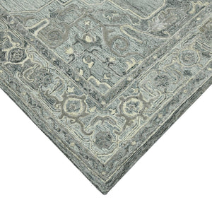 Amer Rugs Vestige Farmhouse Hand-tufted Oriental Area Rug In Luxurious New Zealand Wool For Elegant Spaces Gray Wool, Viscose Ves70203