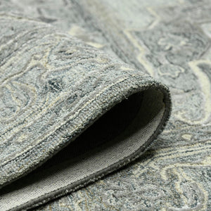 AMER Rugs Vestige Nucia VES-7 Hand-Tufted Handmade New Zealand Wool Transitional Oriental Rug Gray 3'6" x 5'6"