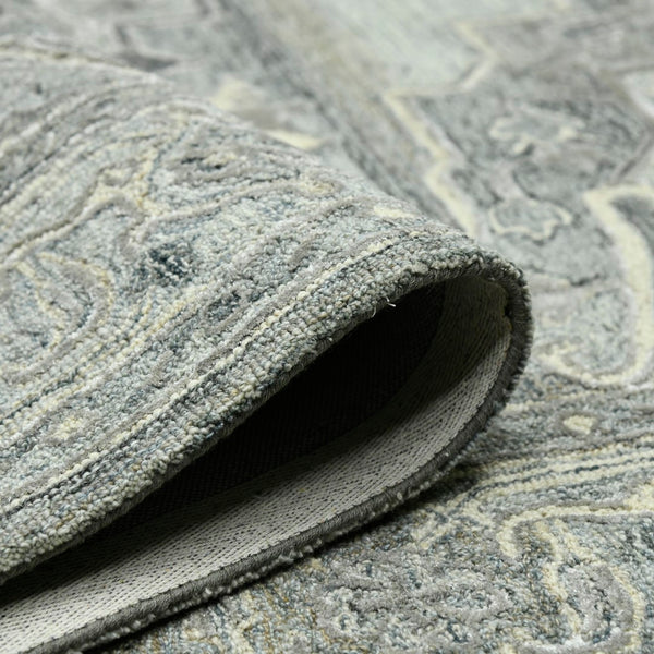 AMER Rugs Vestige Nucia VES-7 Hand-Tufted Handmade New Zealand Wool Transitional Oriental Rug Gray 3'6" x 5'6"