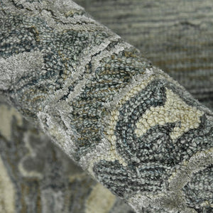 AMER Rugs Vestige Nucia VES-7 Hand-Tufted Handmade New Zealand Wool Transitional Oriental Rug Gray 3'6" x 5'6"