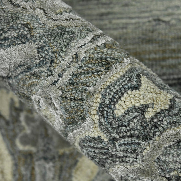 AMER Rugs Vestige Nucia VES-7 Hand-Tufted Handmade New Zealand Wool Transitional Oriental Rug Gray 3'6" x 5'6"