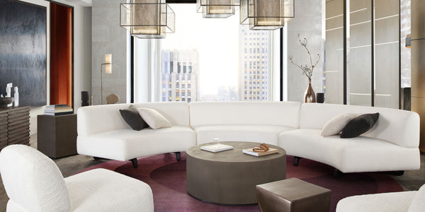 Diamond Sofa Vesper 3pc Curved Modular Armless Sofa In Chic White Faux Shearling With Sleek Black Wood Legs White Fabric Vesper3pcaswh