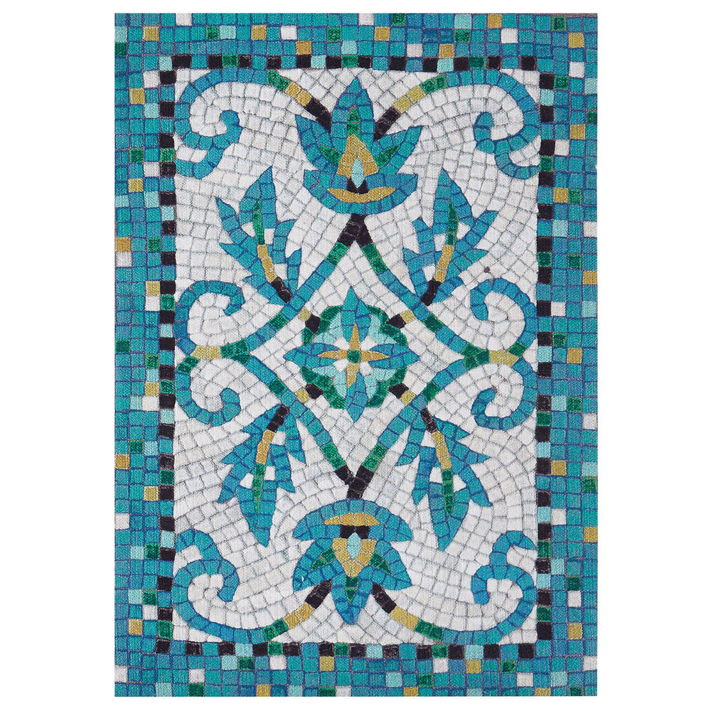 Trans Ocean Liora Manne Visions Iv Palazzo Indoor/Outdoor Rug - Durable, Stylish 2' X 3' Accent For Any Space Blue Polyester Vgh23430903