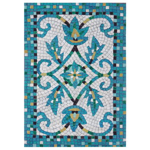 Trans Ocean Liora Manne Visions Iv Palazzo Indoor/Outdoor Rug - Durable, Stylish 2' X 3' Accent For Any Space Blue Polyester Vgh23430903
