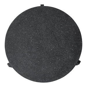 Moe's Home Wunder Coffee Table – Monolithic Concrete Design With Solid Acacia Legs For Modern Living Spaces Black Concrete Top,Acacia Leg Vh-1016-02