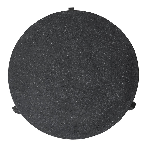 Moe's Home Wunder Coffee Table – Monolithic Concrete Design With Solid Acacia Legs For Modern Living Spaces Black Concrete Top,Acacia Leg Vh-1016-02