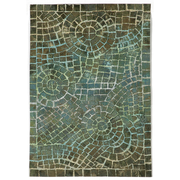 Trans Ocean Liora Manne Visions V Indoor/Outdoor Area Rug - Handcrafted Artistry With Durable Polyester Elegance Blue Polyester Vhi23325703