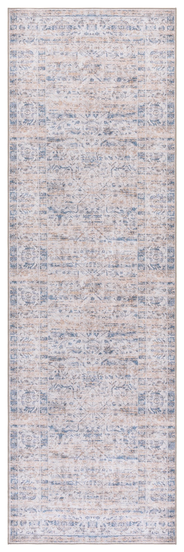 Safavieh Vintage Heriz Area Rug - Stylish, Durable, And Washable Design For Any Room In Your Home Blue ,Beige 65% Polyester,35% Recycle Poly Cotton Fibers Vhz602m-5