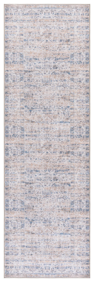 Safavieh Vintage Heriz Area Rug - Stylish, Durable, And Washable Design For Any Room In Your Home Blue ,Beige 65% Polyester,35% Recycle Poly Cotton Fibers Vhz602m-28