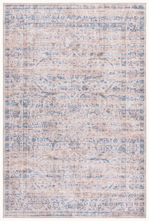 Safavieh Vintage Heriz Area Rug - Stylish, Durable, And Washable Design For Any Room In Your Home Blue ,Beige 65% Polyester,35% Recycle Poly Cotton Fibers Vhz602m-5
