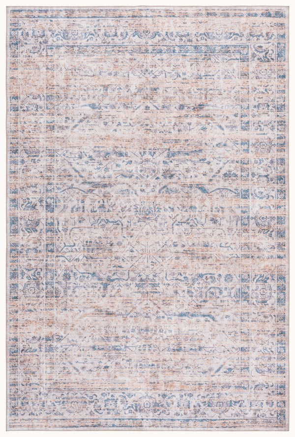 Safavieh Vintage Heriz Area Rug - Stylish, Durable, And Washable Design For Any Room In Your Home Blue ,Beige 65% Polyester,35% Recycle Poly Cotton Fibers Vhz602m-5