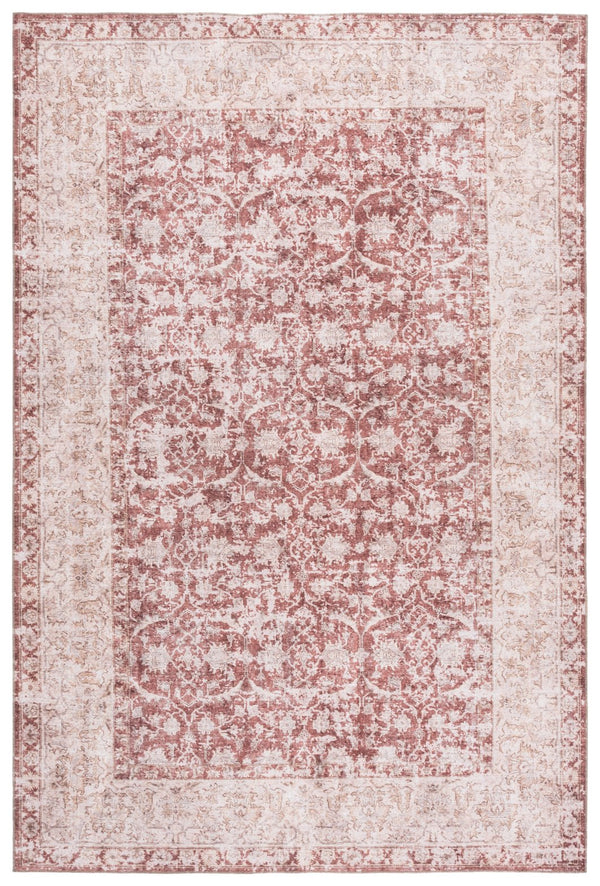 Safavieh Vintage Heriz Elegant Area Rug For Hallways | Timeless Turkish Design, Washable & Durable Comfort Brown ,Beige 65% Polyester,35% Recycle Poly Cotton Fibers Vhz604t-5