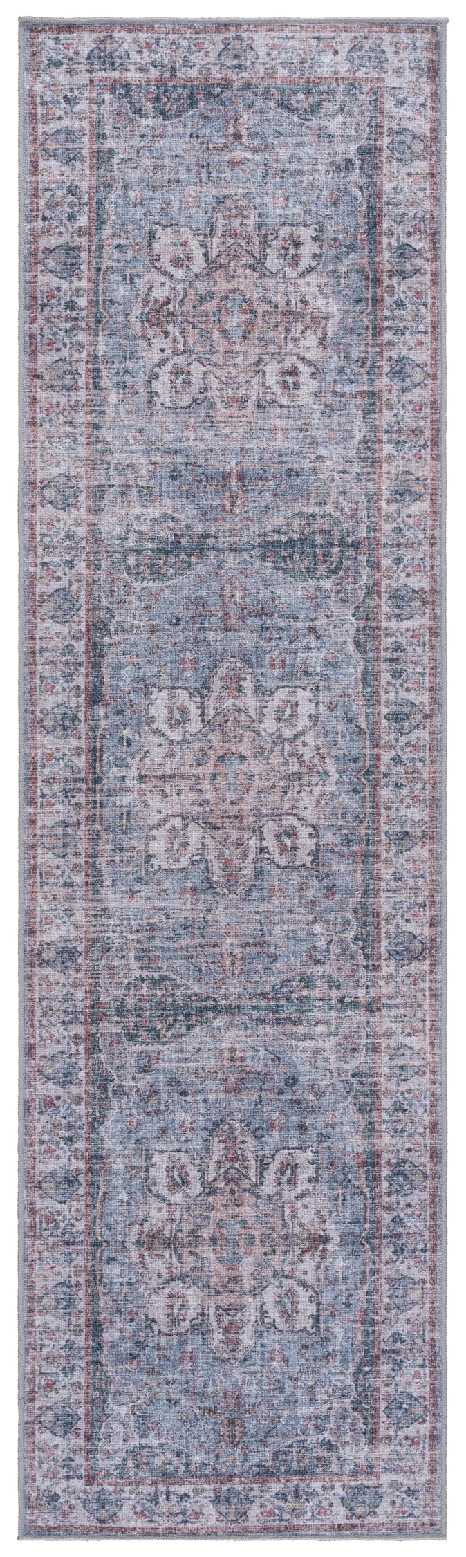 Safavieh Vintage Heriz Area Rug - Elegant Power Loomed Runner In Timeless Design For Any Home Decor Style Blue ,Beige Polyester Vhz800m-28