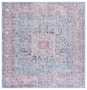 Safavieh Vintage Heriz Area Rug – Traditional Turkish Design, Durable, Washable, And Slip-resistant Comfort Blue ,Red Polyester Vhz802m-5