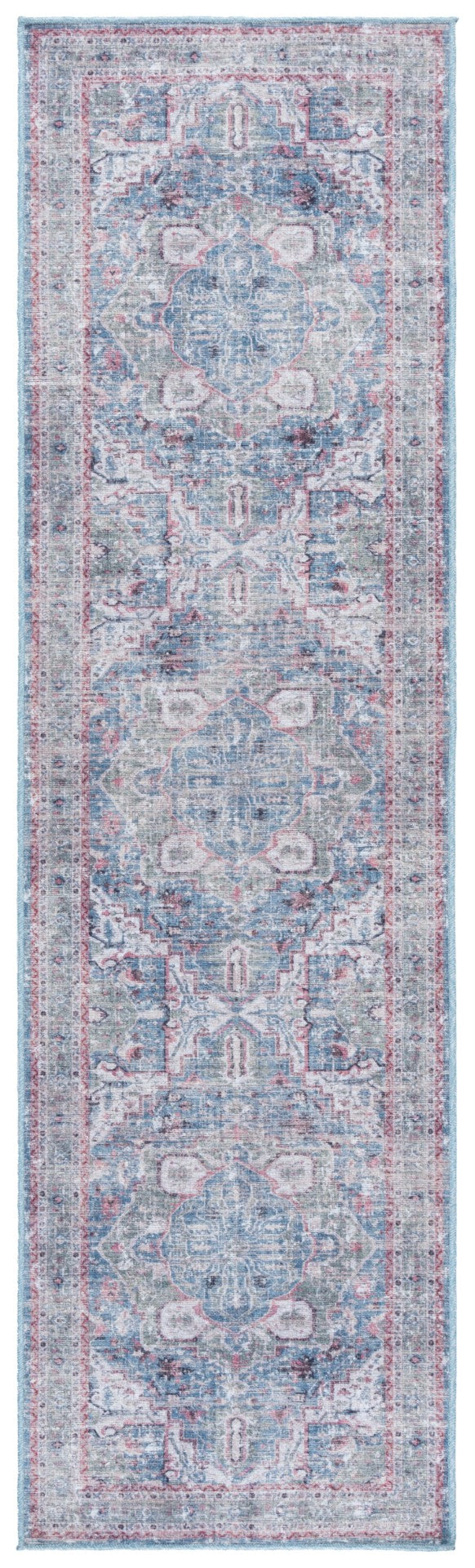 Safavieh Vintage Heriz Area Rug - Traditional Turkish Craftsmanship In Vibrant Colors For Your Home Decor Green ,Blue Polyester Vhz808y-8
