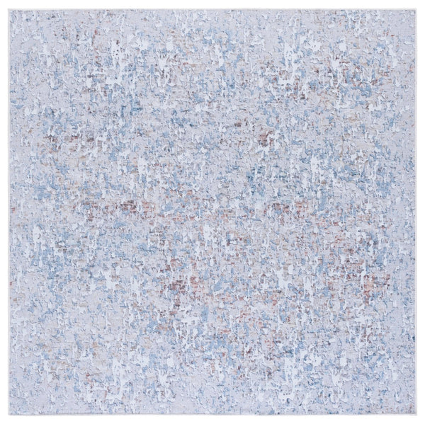 Safavieh Vintage Power Loomed Area Rug - Elegant Turkish Design, Soft & Durable For Hallways With Safety Features Grey ,Blue Polyester Vhz812f-7sq