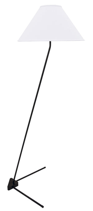 House Of Troy Victory Floor Lamps With Elegant Fabric Shade For Optimal Light Output And Modern Home Decor Black Metal Vic900-blk