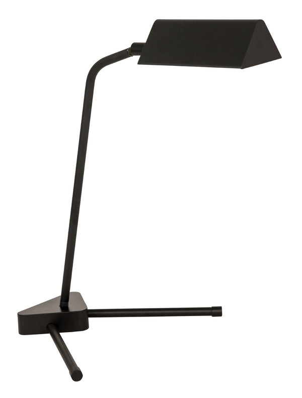 House Of Troy Victory Table Lamps With Stylish Metal Shade And Angled Column For Enhanced Light Output Black Metal Vic950-blk