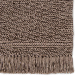 Jaipur Living Jaipur Living Villa Handwoven Boucle Indoor Outdoor Rug Bohemian Fringe Accent Dark Taupe 2'X3' RUG146043