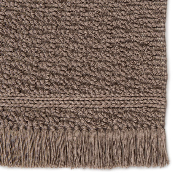 Jaipur Living Jaipur Living Villa Handwoven Boucle Indoor Outdoor Rug Bohemian Fringe Accent Dark Taupe 2'X3' RUG146043