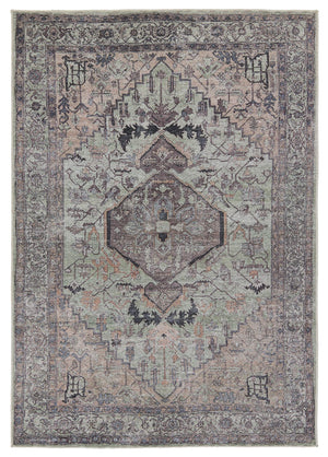 Jaipur Living Vibe by Jaipur Living Abbott Flatweave Runner Rug Distressed Medallion Floral Hallway Accent 9'2" x 12' RUG155393