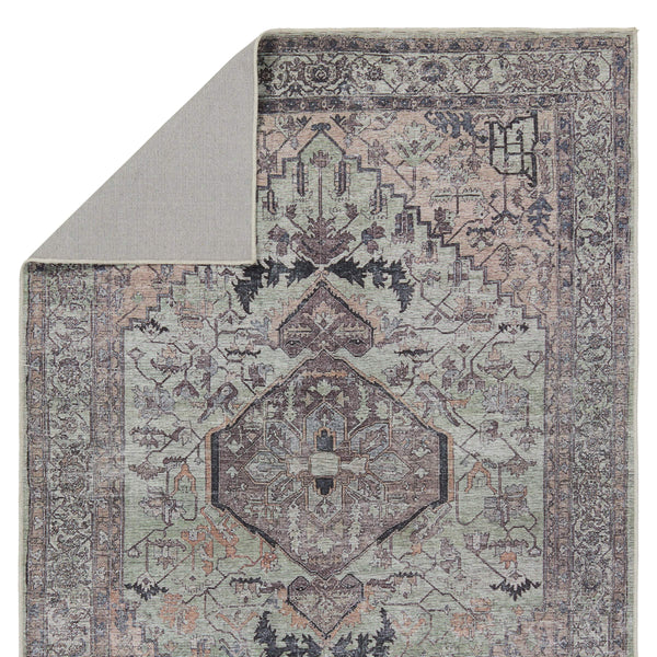 Jaipur Living Vibe by Jaipur Living Abbott Flatweave Runner Rug Distressed Medallion Floral Hallway Accent 9'2" x 12' RUG155393