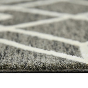 Amer Rugs Vista Transitional Geometric Hand-hooked Area Rug – Elegant, Soft, And Versatile Floor Accent Khaki Wool Vis20203