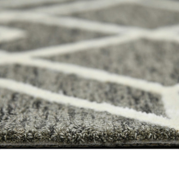 Amer Rugs Vista Transitional Geometric Hand-hooked Area Rug – Elegant, Soft, And Versatile Floor Accent Khaki Wool Vis20203