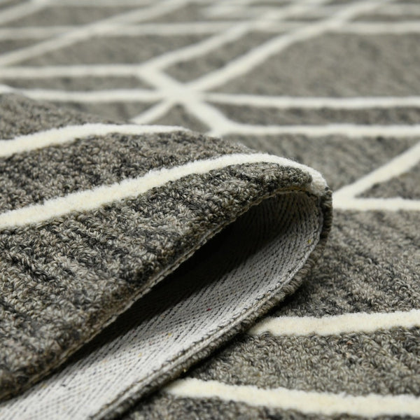 Amer Rugs Vista Transitional Geometric Hand-hooked Area Rug – Elegant, Soft, And Versatile Floor Accent Khaki Wool Vis20203