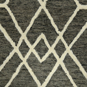 Amer Rugs Vista Transitional Geometric Hand-hooked Area Rug – Elegant, Soft, And Versatile Floor Accent Khaki Wool Vis20203