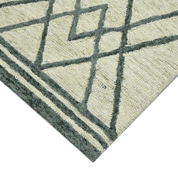 Amer Rugs Vista Transitional Geometric Hand-hooked Area Rug – Elegant, Soft, And Versatile Floor Accent Ivory Wool Vis40203