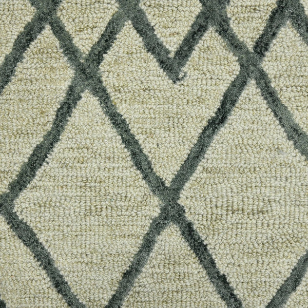 Amer Rugs Vista Transitional Geometric Hand-hooked Area Rug – Elegant, Soft, And Versatile Floor Accent Ivory Wool Vis40203
