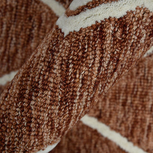 Amer Rugs Vista Transitional Geometric Hand-hooked Area Rug – Elegant, Soft, And Versatile Floor Accent Rust Wool Vis50203