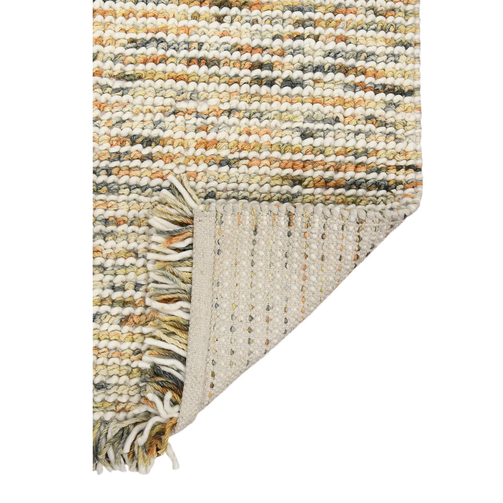 AMER Rugs Vivid Hand-woven Wool Cotton Striped Area Rug Warm Tones for Living Rooms VIV30576