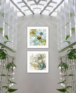 English Elm Trendy Sea Glass Framed Coastal Wall Print Ready to Hang Farmhouse Bedroom Accent B06788402