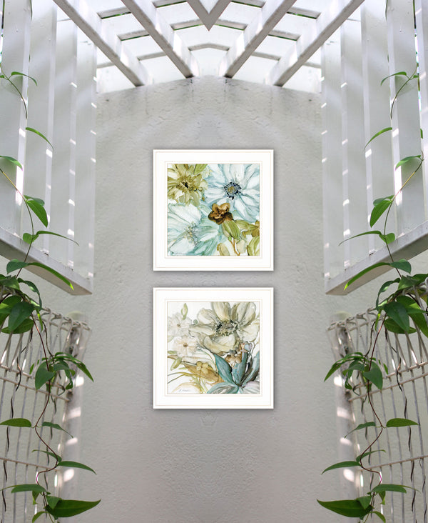 English Elm Trendy Sea Glass Framed Coastal Wall Print Ready to Hang Farmhouse Bedroom Accent B06788402