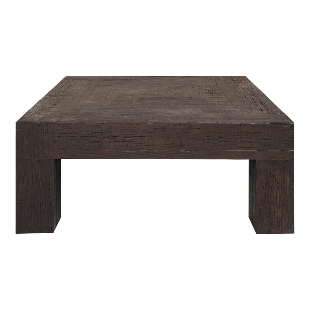 Moe's Home Evander Coffee Table – Hand-painted Solid Reclaimed Oak With Unique Organic Design & Character Brown Solid Reclaimed Oak,Plywood Support Vl-1058-03