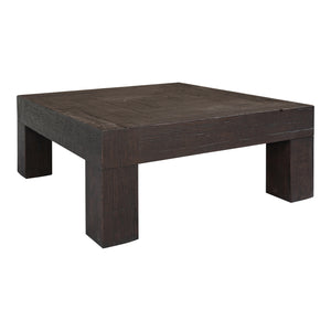 Moe's Home Evander Coffee Table – Hand-painted Solid Reclaimed Oak With Unique Organic Design & Character Brown Solid Reclaimed Oak,Plywood Support Vl-1058-03